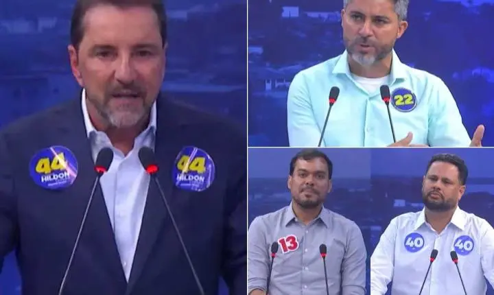 RESENHA POLÍTICA  - Hildon vira “fantasma”, Marcos Rogério administra vantagem e Netto e Samuel fazem do debate uma rinha