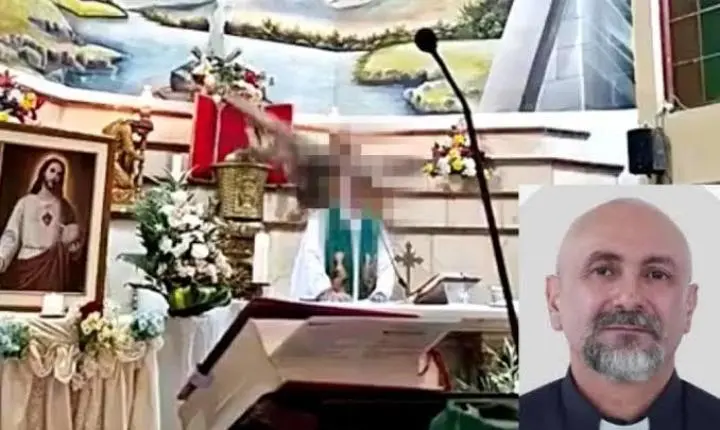 Vídeo forte padre morrendo após cruz cair sobre sua cabeça durante missa