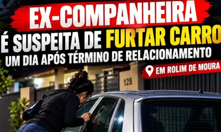 cidade - Ex-Companheira é suspeita de furtar carro um dia após término de relacionamento em Rolim de Moura